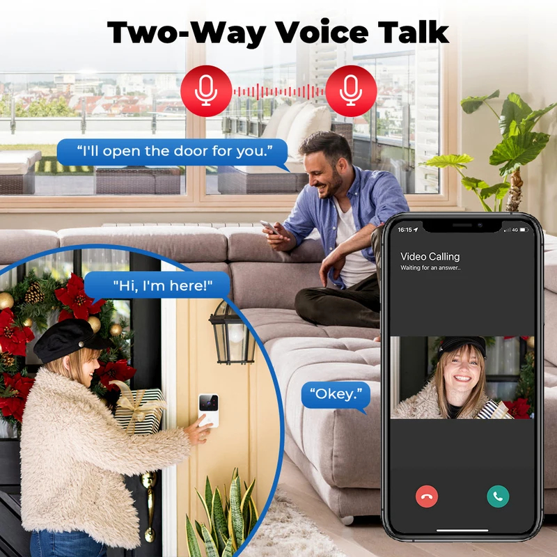 Campanello Video WiFi Tuya con - Home Security Front Door Camera recensione e prezzo